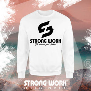 STRONG WORK SPORTSWEAR - STRONG WORK SWEATSHIRT IN ORGANIC COTTON "NO PAIN NO GAIN NO BOOTY" FOR WOMEN