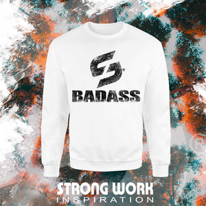 Strong Work Badass "Grunge Edition" organic cotton sweatshirt for women