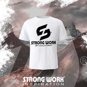 STRONG WORK SPORTSWEAR - STRONG WORK SHORT SLEEVE T-SHIRT IN ORGANIC COTTON "TO BE CONTINUED" FOR WOMEN