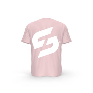 Strong Work Legend organic cotton short sleeve T-shirt for women - COTTON PINK BACK VIEW