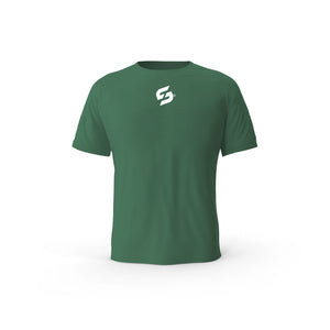 Strong Work Crucial organic cotton short sleeve T-shirt for men - BOTTLE GREEN