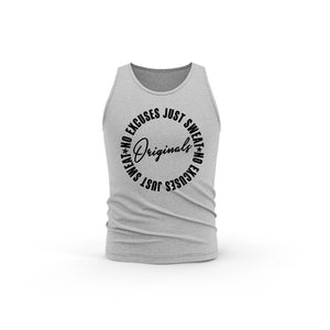 STRONG WORK ORIGINALS EDITION ORGANIC COTTON TANK TOP FOR WOMEN - HEATHER GREY