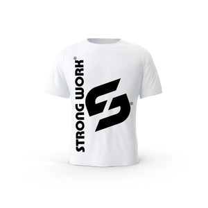 Strong Work Impulse organic cotton short sleeve T-shirt for men - WHITE