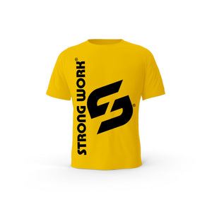 Strong Work Impulse organic cotton short sleeve T-shirt for men - SPECTRA YELLOW
