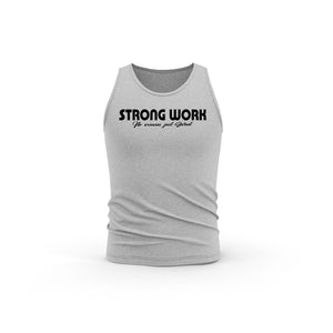 STRONG WORK INTENSITY ORGANIC COTTON TANK TOP FOR WOMEN - HEATHER GREY