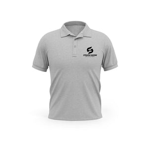 Polo gris chiné Strong Work Classic pour Homme