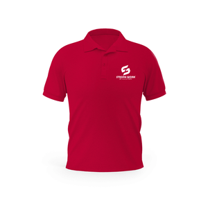 Polo rouge Strong Work Classic pour Homme