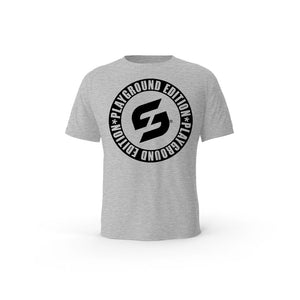 Strong Work Playground Edition organic cotton short sleeve T-shirt for women - HEATHER GREY