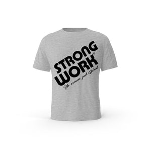 Strong Work Prodigy organic cotton short sleeve T-shirt for men - HEATHER GREY
