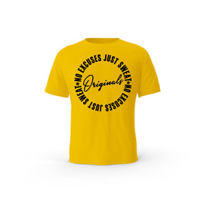 Strong Work Originals Edition organic cotton short sleeve T-shirt for men - SPECTRA YELLOW