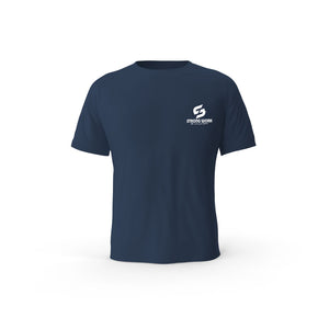 Strong Work Open Classic organic cotton short sleeve T-shirt for men - FRENCH NAVY