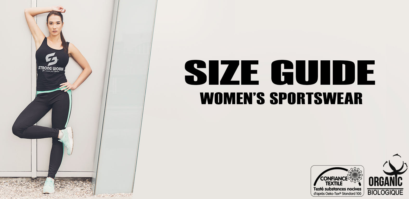 STRONG WORK WOMEN'S COLLECTIONS SIZE GUIDE
