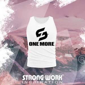 STRONG WORK SPORTSWEAR - STRONG WORK TANK TOP IN ORGANIC COTTON "ONE MORE" FOR WOMEN