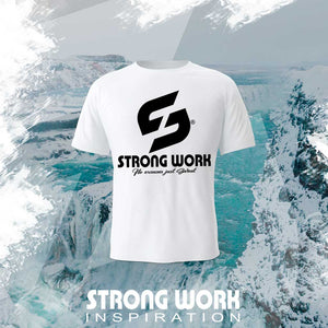 STRONG WORK SPORTSWEAR - STRONG WORK SHORT SLEEVE T-SHIRT IN ORGANIC COTTON "FITNESS" FOR MEN