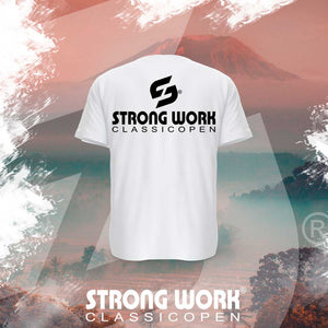 STRONG WORK SPORTSWEAR - Strong Work New Classic Open organic cotton short sleeve T-shirt for women - BACK VIEW