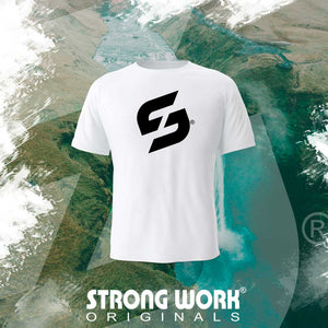 STRONG WORK SPORTSWEAR - Strong Classic organic cotton short sleeve T-shirt for men - SUSTAINABLE SPORTSWEAR