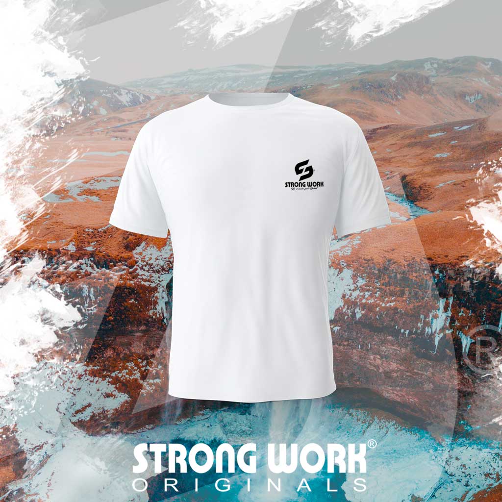 STRONG WORK SPORTSWEAR - Strong Work Open Classic organic cotton short sleeve T-shirt for men