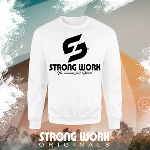 STRONG WORK SPORTSWEAR - STRONG WORK SWEATSHIRT IN ORGANIC COTTON "GIVING UP IS NOT AN OPTION FOR ME" FOR MEN