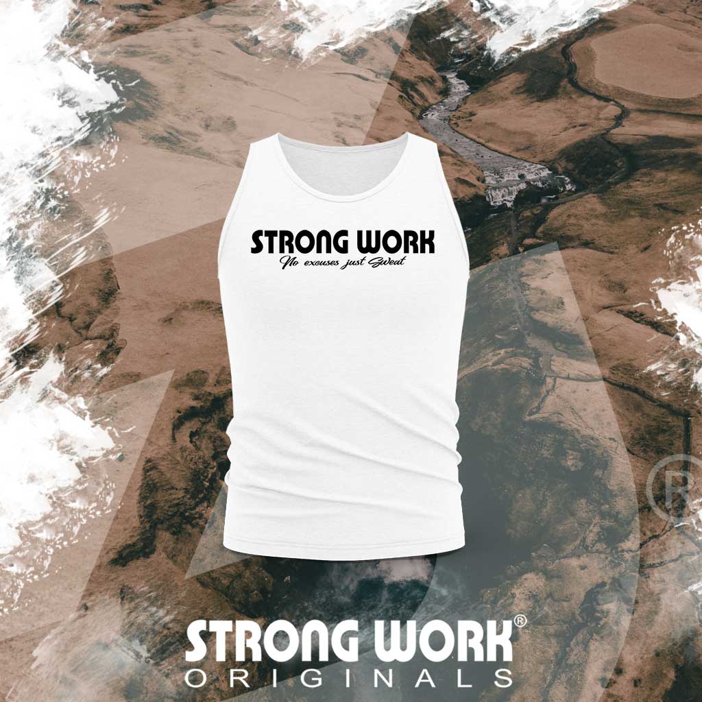 STRONG WORK SPORTSWEAR - STRONG WORK INTENSITY ORGANIC COTTON TANK TOP FOR WOMEN