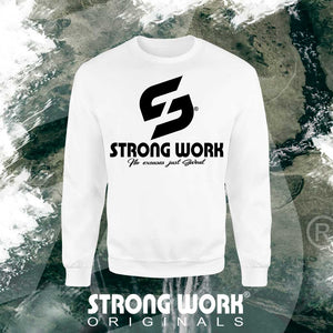 STRONG WORK SPORTSWEAR - STRONG WORK SWEATSHIRT IN ORGANIC COTTON "BODY UNDER CONSTRUCTION" FOR MEN