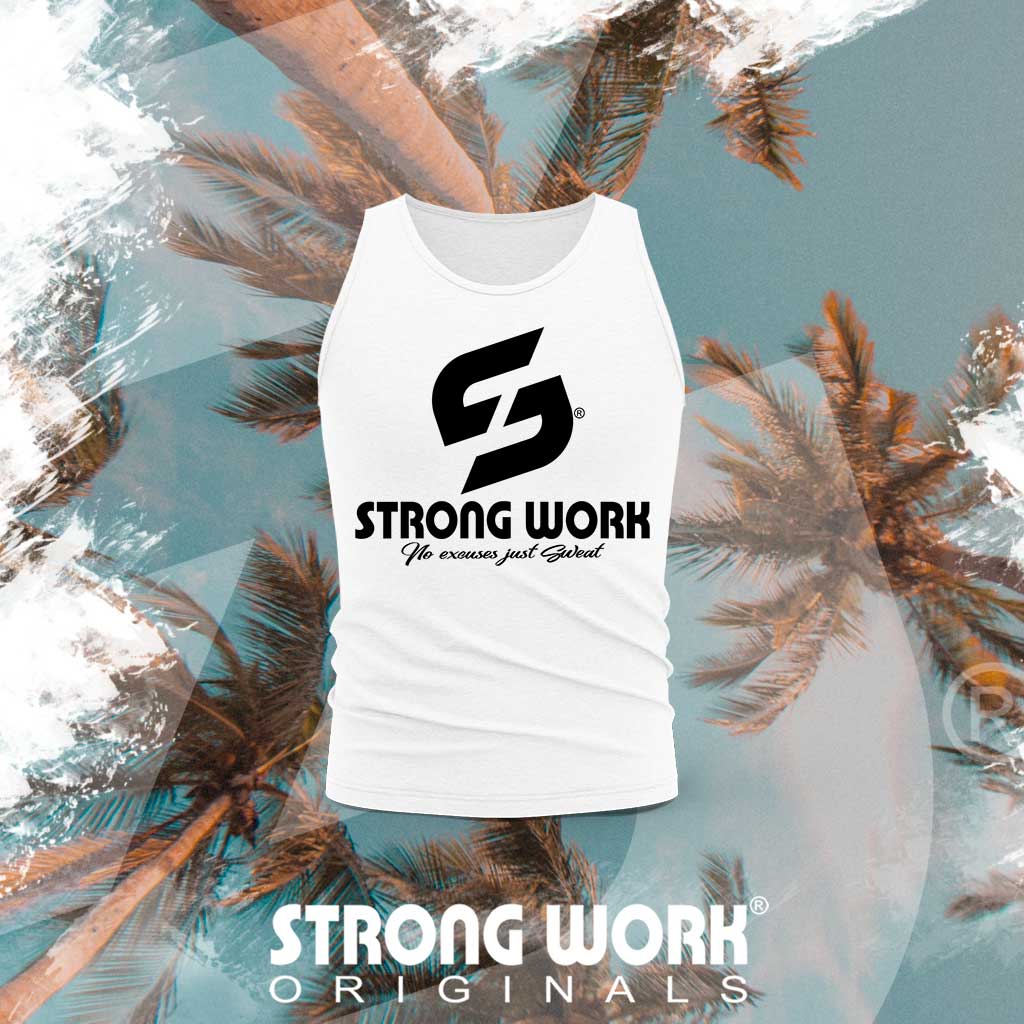 STRONG WORK ORIGINALS ORGANIC COTTON TANK TOP FOR MEN