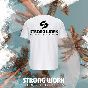 STRONG WORK SPORTSWEAR - Strong Work Classic Open organic cotton short sleeve T-shirt for women - BACK VIEW