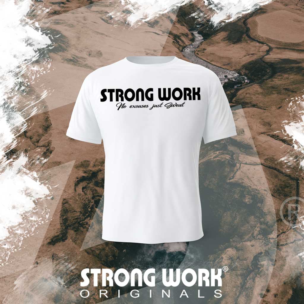 STRONG WORK SPORTSWEAR - Strong Work Intensity organic cotton short sleeve T-shirt for men