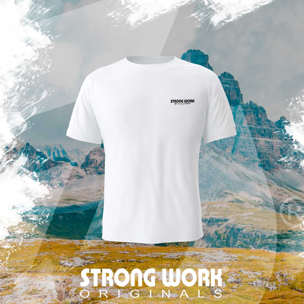 STRONG WORK SPORTSWEAR - Strong Work Elite organic cotton short sleeve T-shirt for men