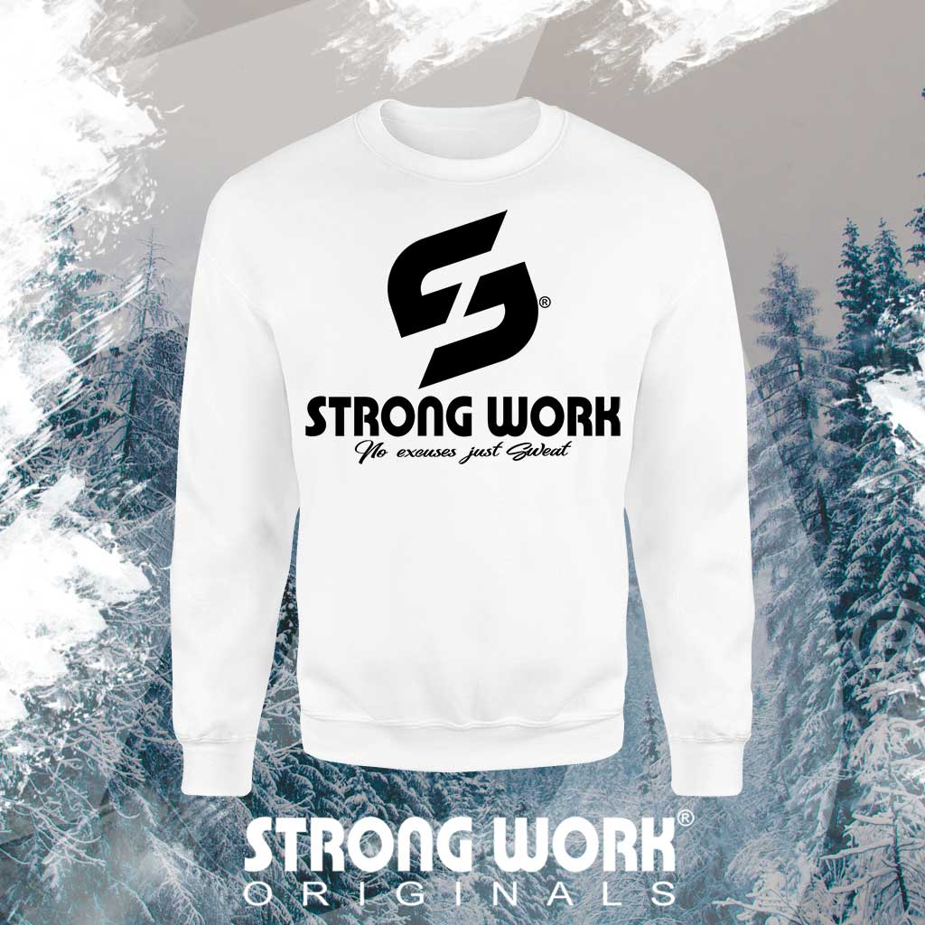STRONG WORK SPORTSWEAR - STRONG WORK SWEATSHIRT IN ORGANIC COTTON "TO BE CONTINUED" FOR WOMEN 