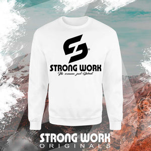 STRONG WORK SPORTSWEAR - STRONG WORK SWEATSHIRT IN ORGANIC COTTON "EVERYDAY IS TRAINING DAY" FOR WOMEN 