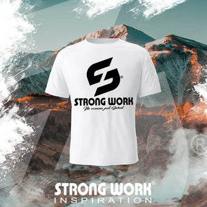 STRONG WORK SPORTSWEAR - STRONG WORK SHORT SLEEVE T-SHIRT IN ORGANIC COTTON "SWEAT EVERYDAY" FOR WOMEN