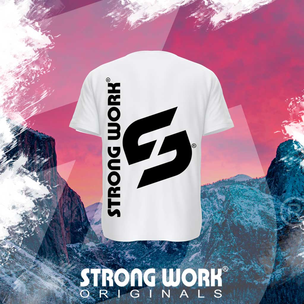 Strong Work Evolution organic cotton short sleeve T-shirt for women - BACK VIEW