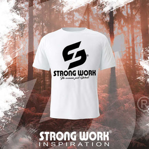 STRONG WORK SPORTSWEAR - STRONG WORK SHORT SLEEVE T-SHIRT IN ORGANIC COTTON "FITNESS" FOR WOMEN