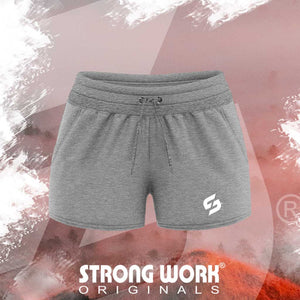 STRONG WORK SPORTSWEAR - STRONG WORK NEW CLASSIC FITNESS SHORT IN ORGANIC COTTON FOR WOMEN