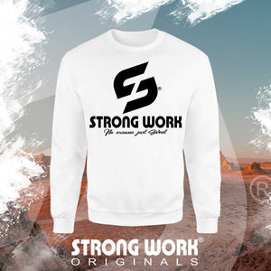 STRONG WORK SPORTSWEAR - STRONG WORK SWEATSHIRT IN ORGANIC COTTON "IF YOU SEE ME LESS I'M DOING MORE" FOR MEN