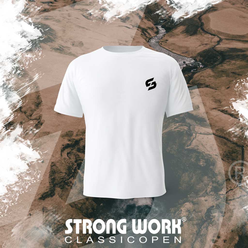 STRONG WORK SPORSTWEAR - Strong Work New Classic Open organic cotton short sleeve T-shirt for men 