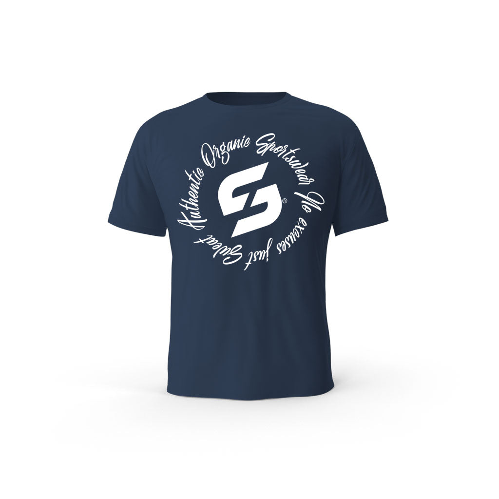 Strong Work Authentic organic cotton short sleeve T-shirt for women - FRENCH NAVY