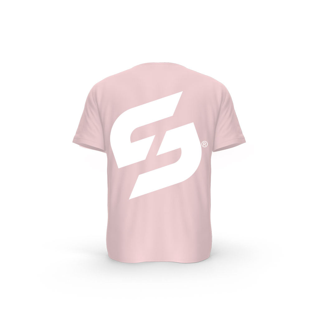 Strong Work Legend organic cotton short sleeve T-shirt for men - COTTON PINK BACK VIEW