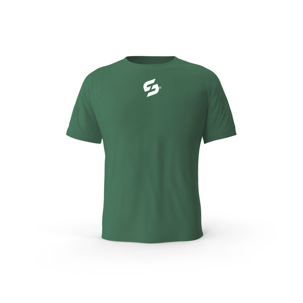 Strong Work Crucial organic cotton short sleeve T-shirt for men - BOTTLE GREEN