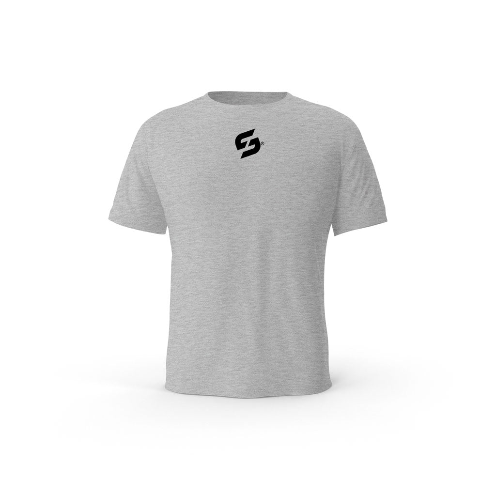 Strong Work Crucial organic cotton short sleeve T-shirt for men -HEATHER GREY