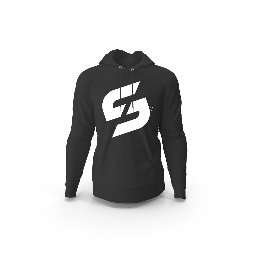 Strong Work Evolution organic cotton hooded sweatshirt for men - BLACK