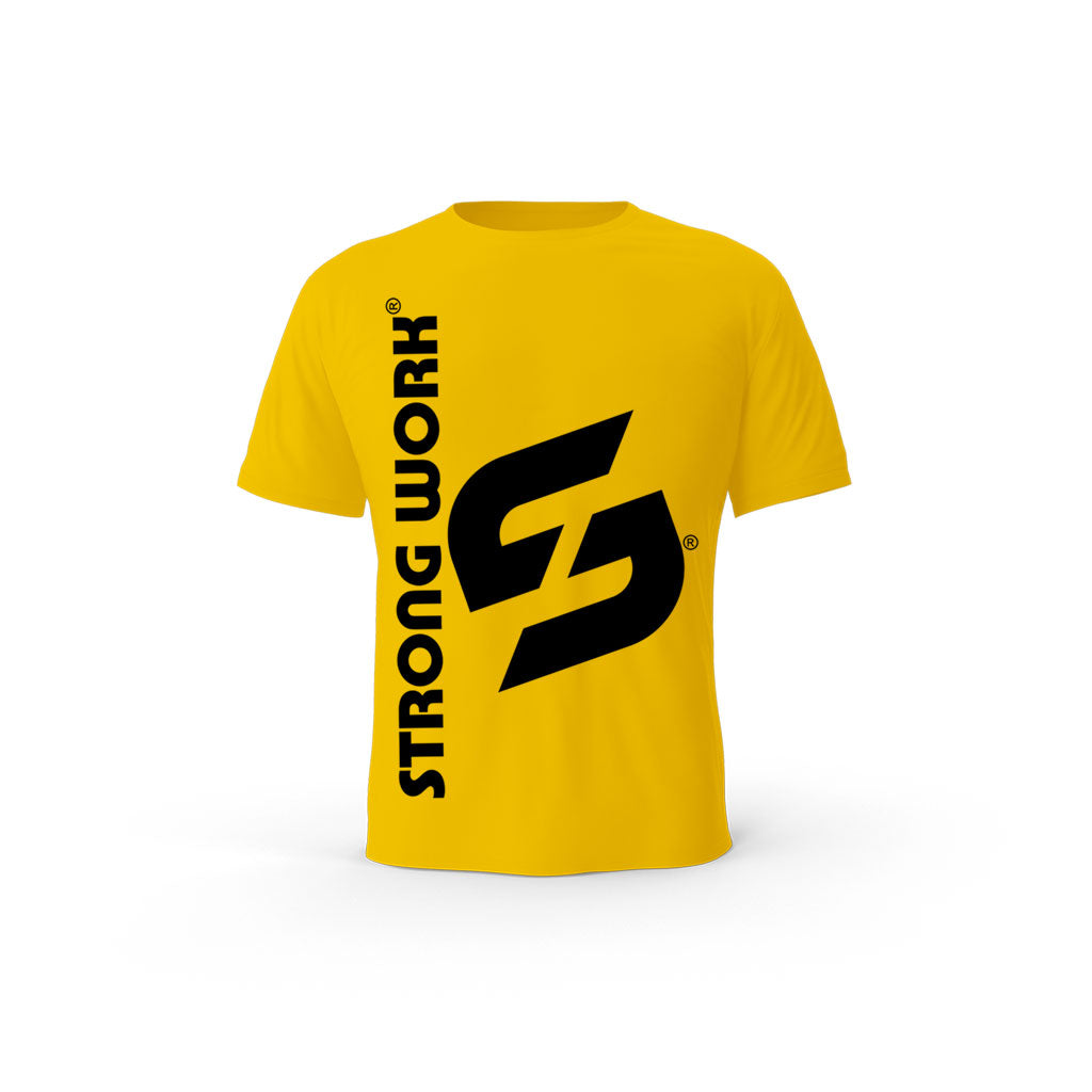 Strong Work Impulse organic cotton short sleeve T-shirt for men - SPECTRA YELLOW