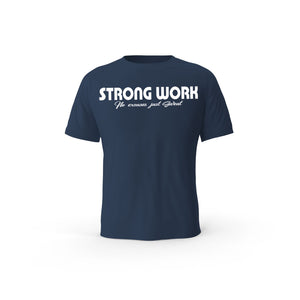 Strong Work Intensity organic cotton short sleeve T-shirt for women - FRENCH NAVY