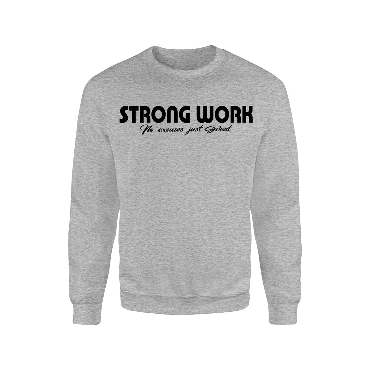 Strong Work Intensity organic cotton sweatshirt for men - Grey