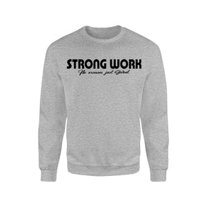Strong Work Intensity organic cotton sweatshirt for men - Grey