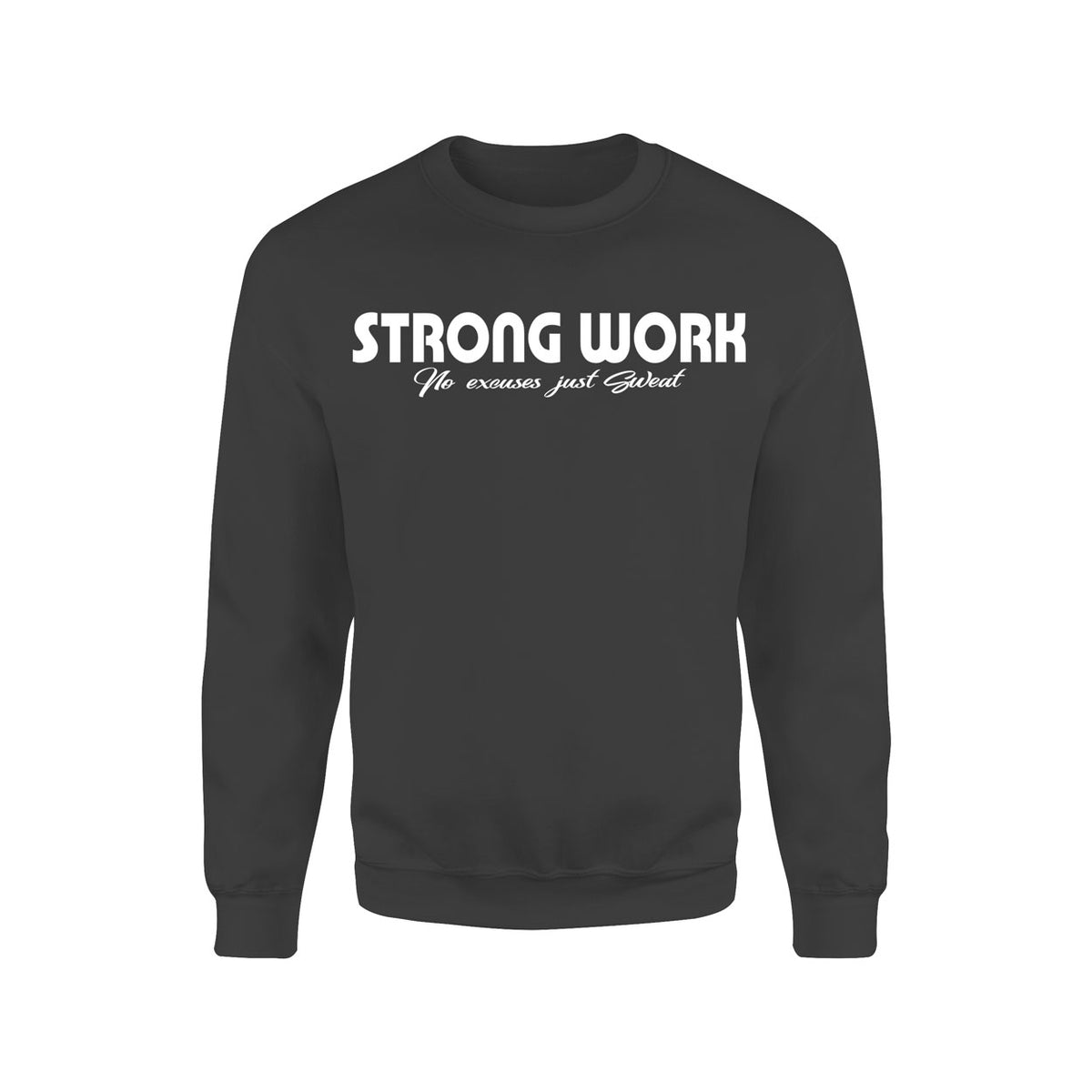 Strong Work Intensity organic cotton sweatshirt for women - Black