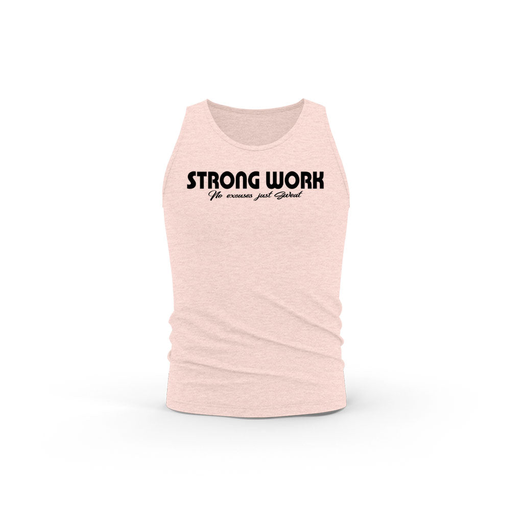 STRONG WORK INTENSITY ORGANIC COTTON TANK TOP FOR WOMEN - PINK