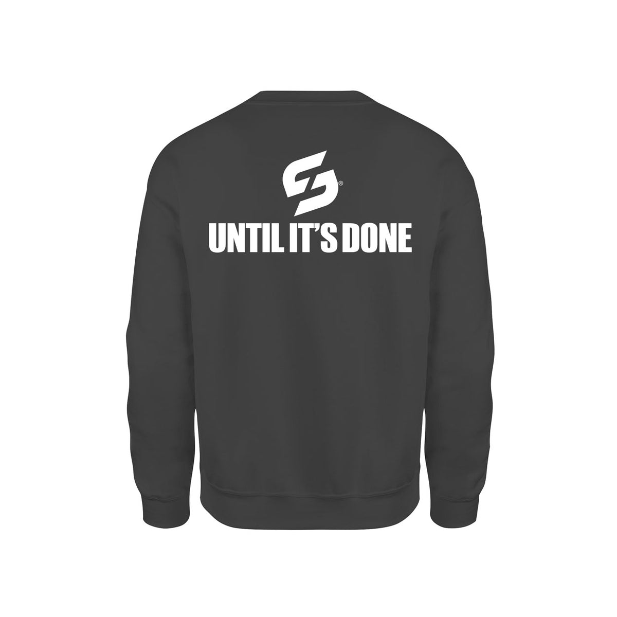 STRONG WORK SWEATSHIRT IN ORGANIC COTTON "IT ALWAYS SEEMS IMPOSSIBLE UNTIL IT'S DONE" FOR WOMEN - BLACK VIEW