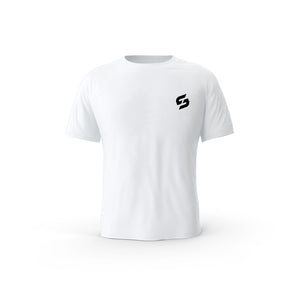 Strong Work New Classic Open organic cotton short sleeve T-shirt for men - WHITE