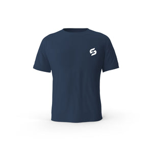 Strong Work New Classic Open organic cotton short sleeve T-shirt for men - FRENCH NAVY